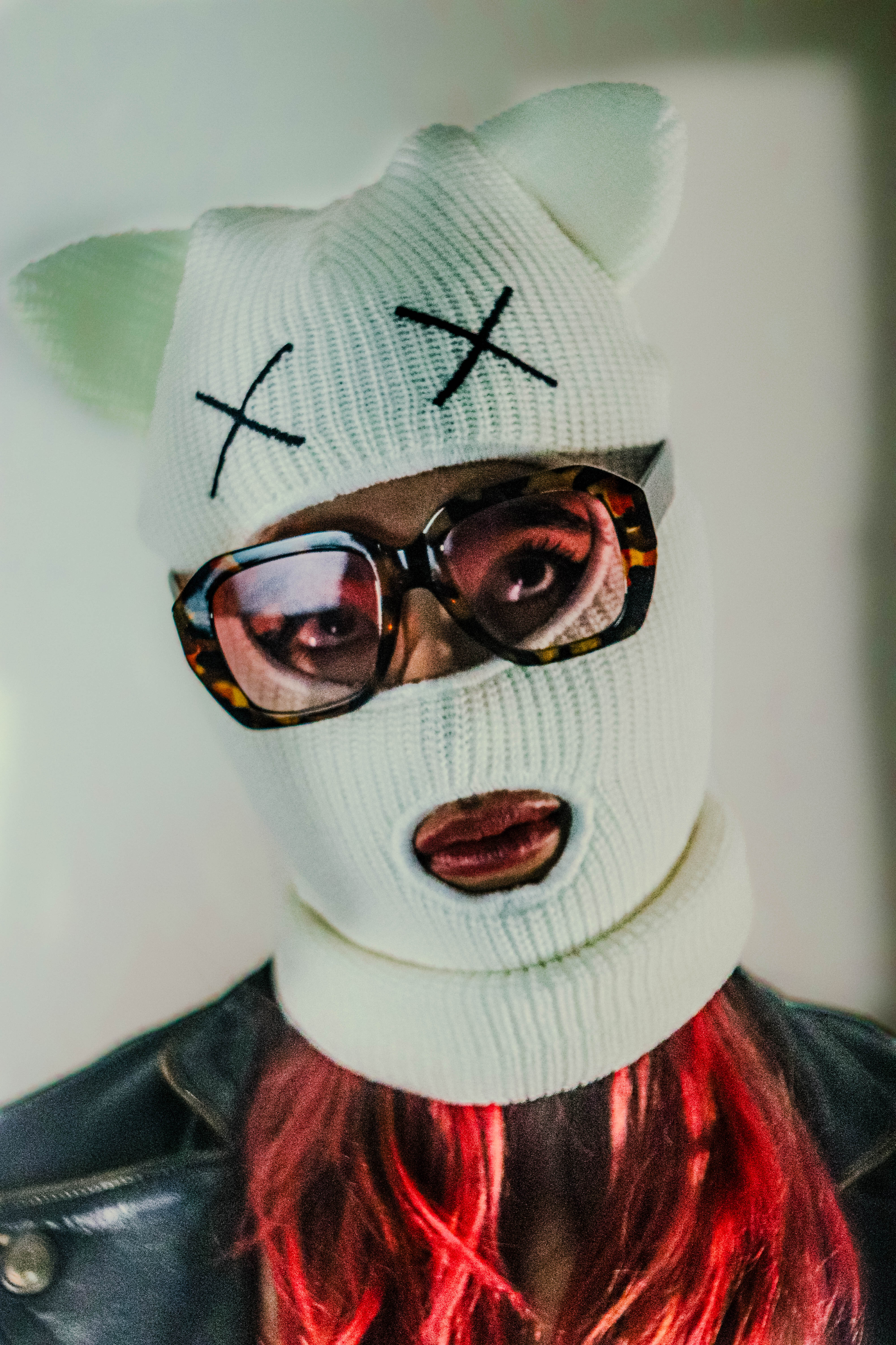 Cat Burglar Balaclava - White